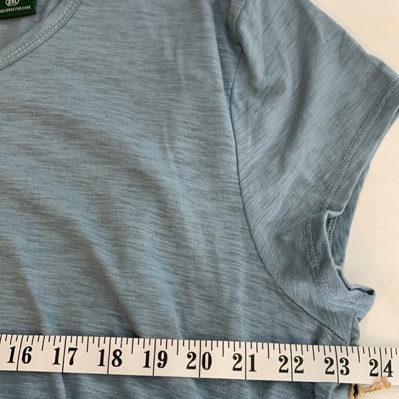 T16 Stillwater Supply Midi Blue Dress with elastic waist size 2XL New with tags - Picture 7 of 9